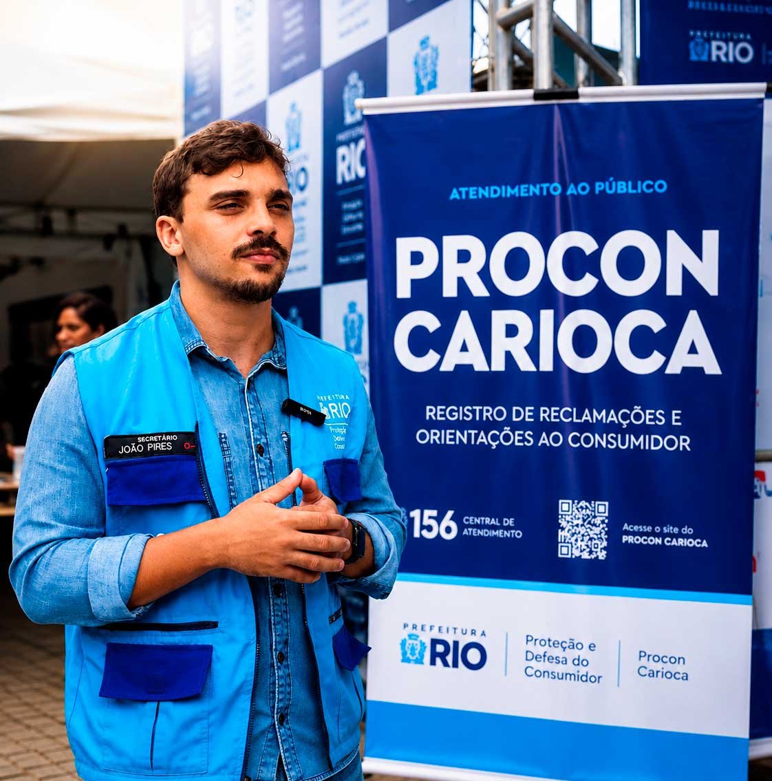 João Pires no Procon Carioca, o órgão que lhe deu estrutura para combater a fraude nos postos